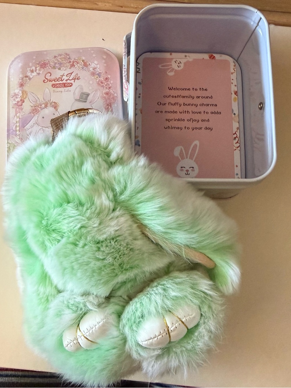 Plush Green Bunny Lulu